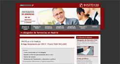 Desktop Screenshot of abogadosdeherencias.es