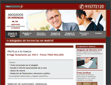 Tablet Screenshot of abogadosdeherencias.es